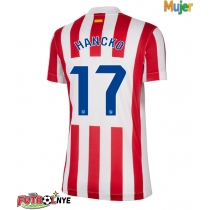 Camiseta Atletico Madrid David Hancko #17 Primera Equipación para mujer 2025-26 manga corta